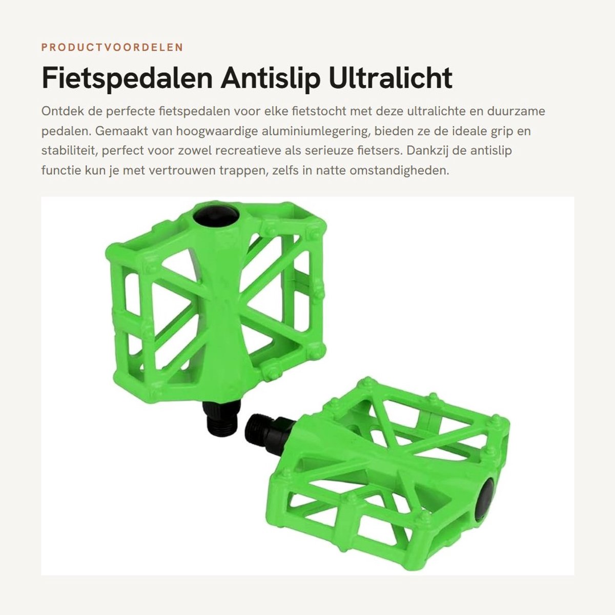 Dailygoods- Fietspedalen Ultralicht - Aluminium - Antislip - 2 Stuks - 9/16 Inch - Hoogwaardige Kogellagers - Duurzaam - Fietsaccessoires