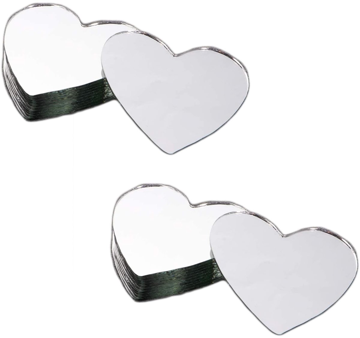 Dailygoods- Hartvormige Spiegel - Draagbare Wandspiegel - Reisspiegel - Schoonheidsspiegel - Ambachtelijke Decoratie - Duurzaam Glas