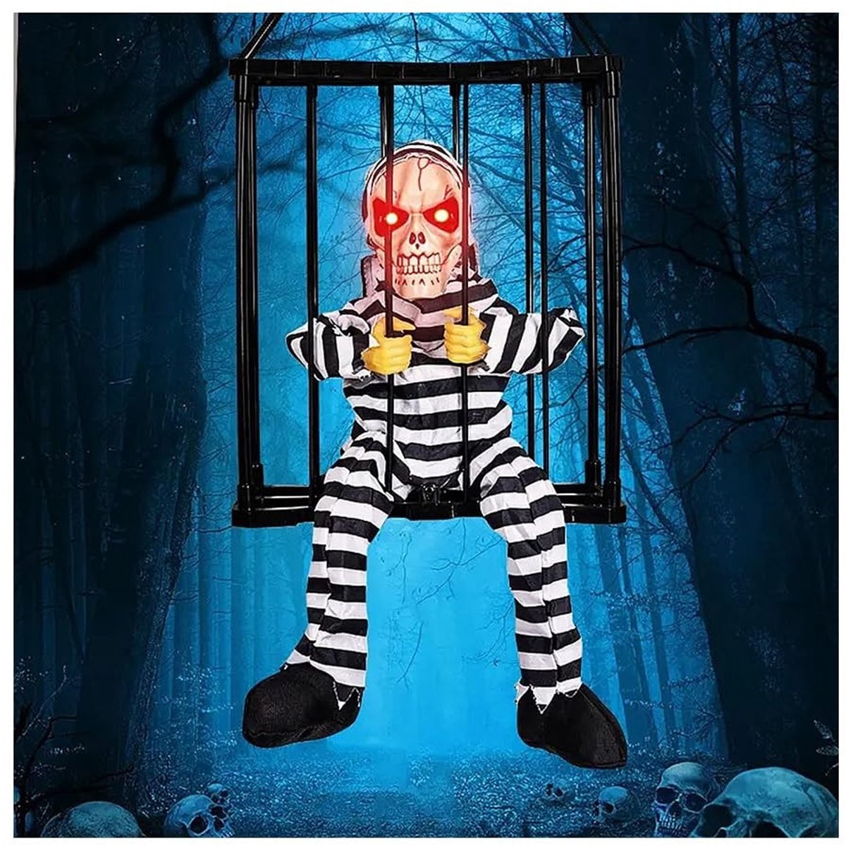 Dailygoods- Halloween Skelet - Griezelige Accessoire - Spookhuis Rekwisiet - Nachtmerrie Wezen - Realistische Details - Schreeuwende Stem - Spookhuisdecoratie