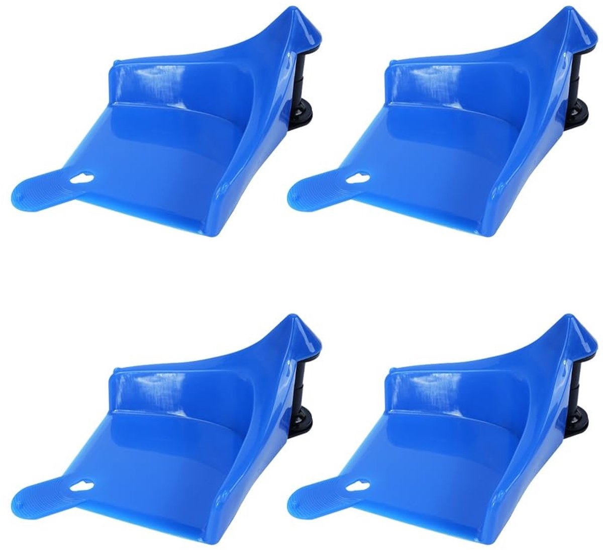 Dailygoods- Wasstraatslanggeleider 4-delig - Wielstopper - Bandblokken - Voorkomt vastzitten slang - Vermindert slijtage - Kunststof 16,7 x 11,7 x 6,7 cm - Slanggeleider