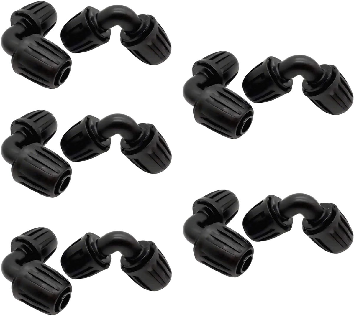 Dailygoods - Micro-Drip-System L-stuk 13 mm - Verpakking van 10 Stuks voor Irrigatiesystemen