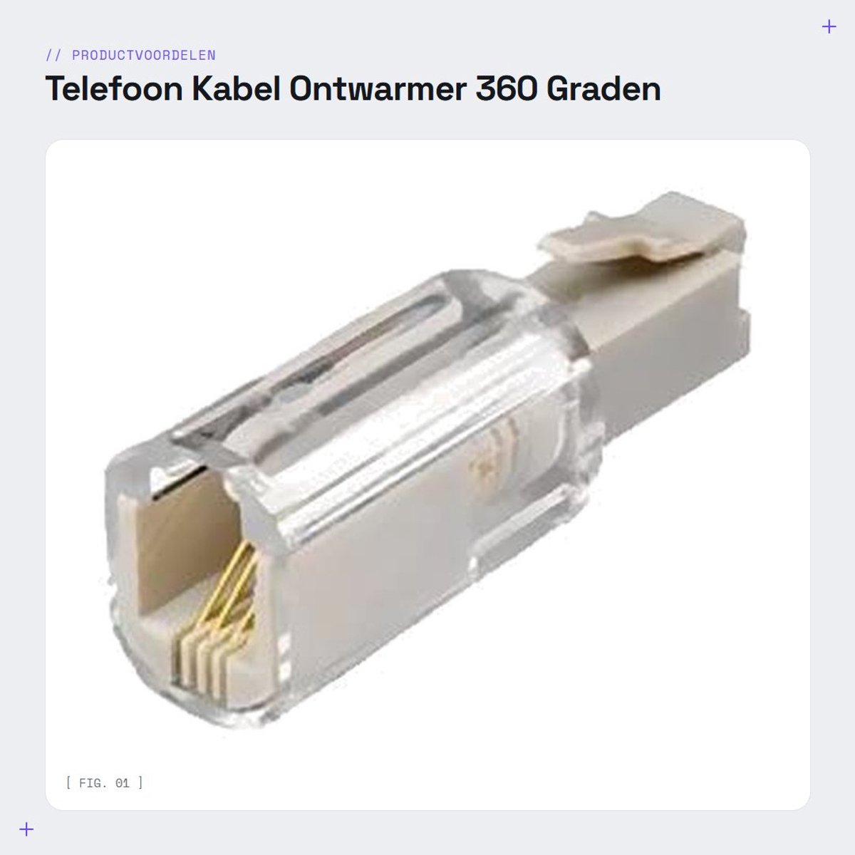 Dailygoods- Telefoonkoord Ontwarring - Rotating 360 - Geschikt voor RJ11 - Voorkomt Verstrikking - Eenvoudige Installatie - Hoogwaardige Geluidskwaliteit - Telefoonaccessoire