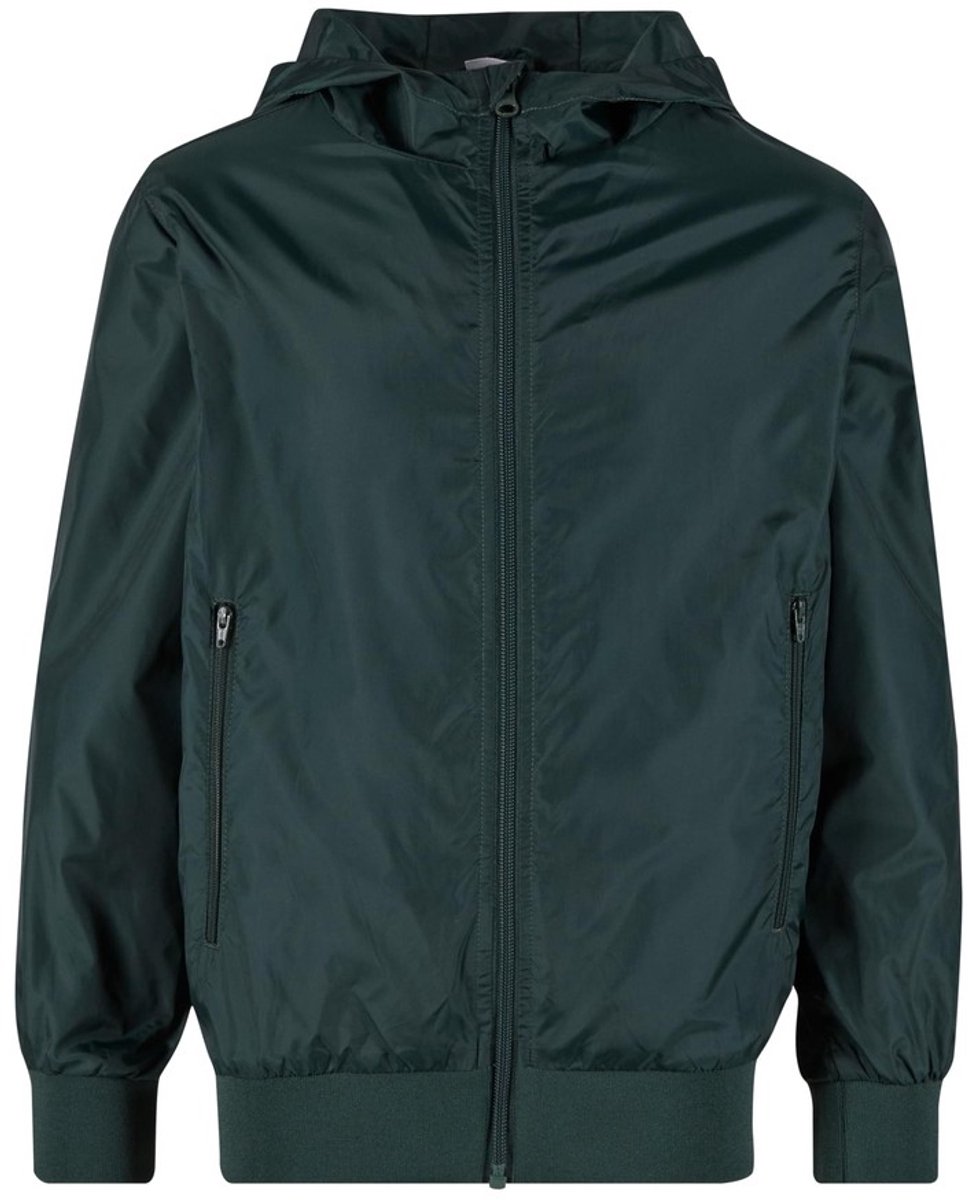 Urban Classics Basic Kinder Windbreaker jacket Kids 134/140 Donkergroen