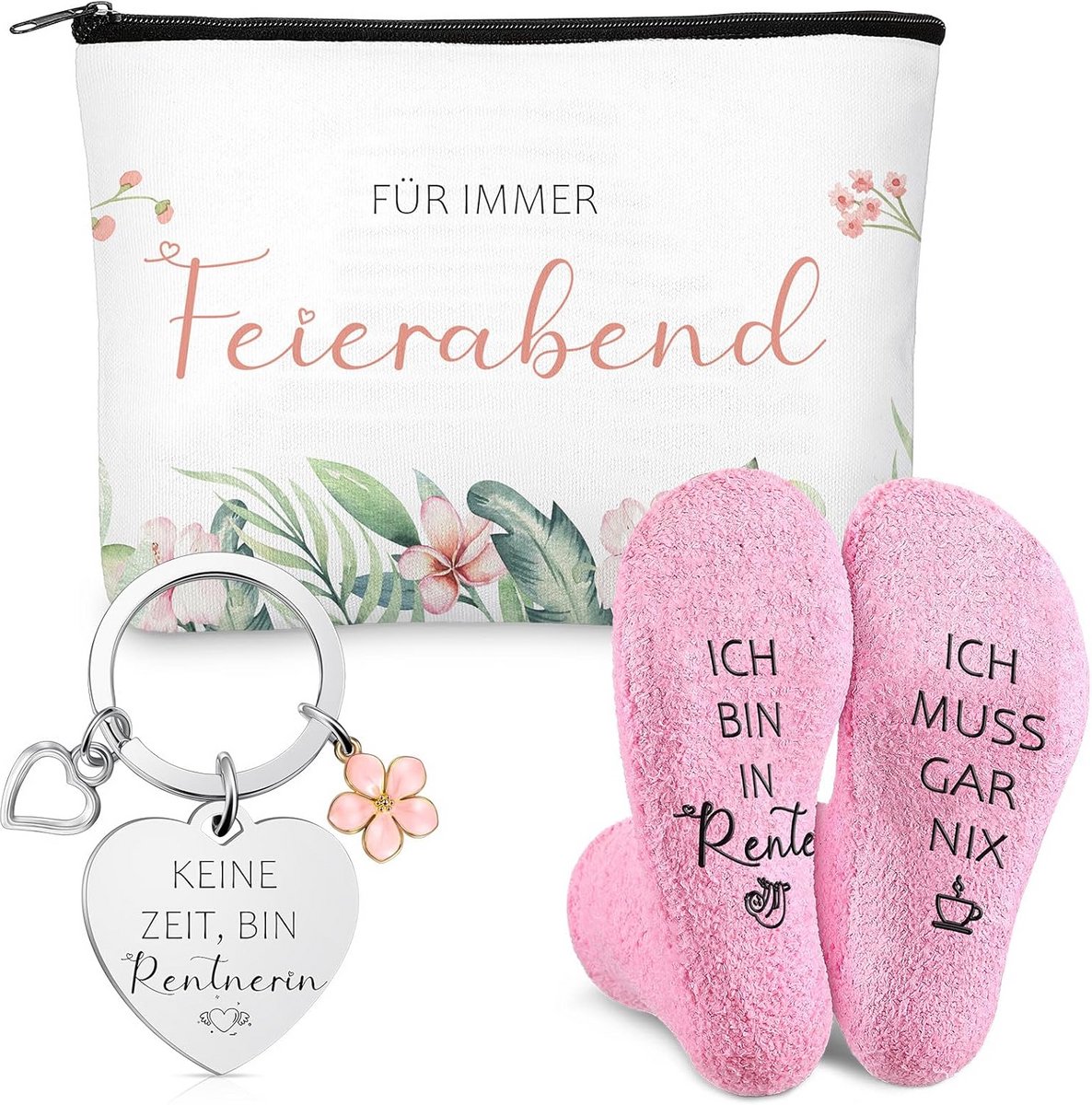 Cadeauset Dames - Pensioen Vrouwen - Ontspanning Thuis - Antislip Sokken - 24 x 12.5 cm - Zoals Afgebeeld