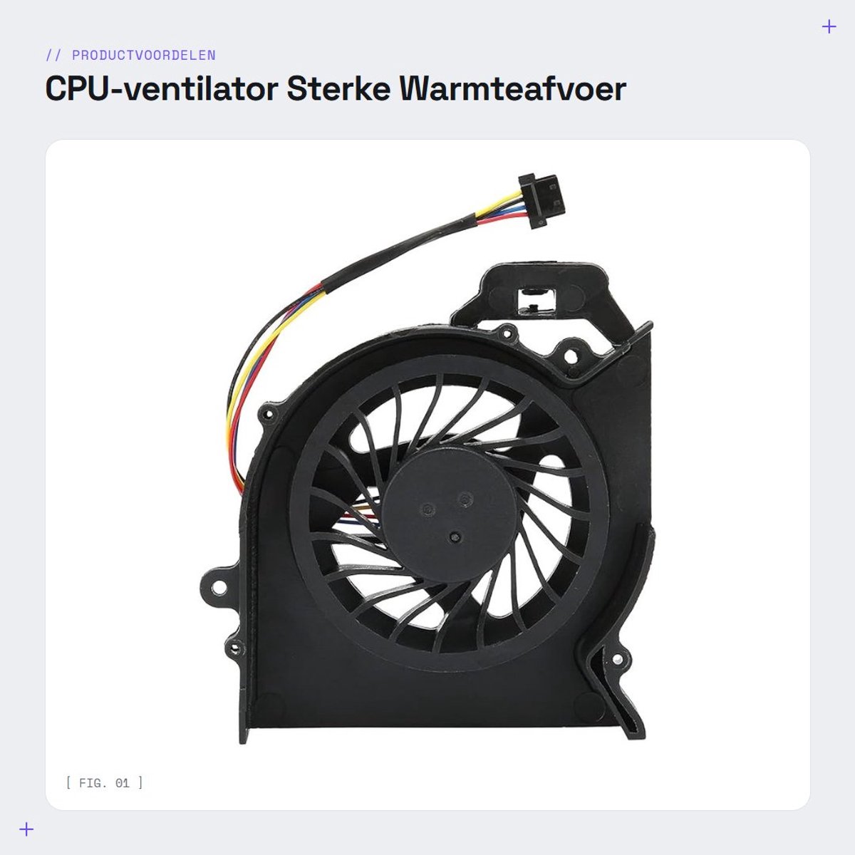 Dailygoods - CPU-ventilator - Sterke Warmteafvoer - Betrouwbare Koeling - Compact - Compatibel met Pavilion Dv6 6000 / Dv7 6000 - Ideaal voor Laptops...