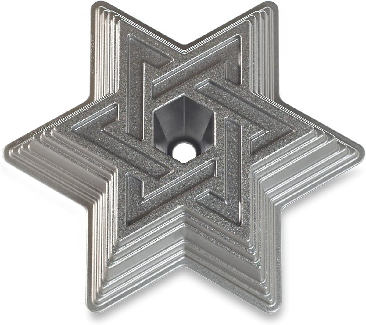 Bakvorm Ster - Taartvorm Vorm - Cakes Bakken - Gegoten Aluminium - 26 x 11 cm - Grijs