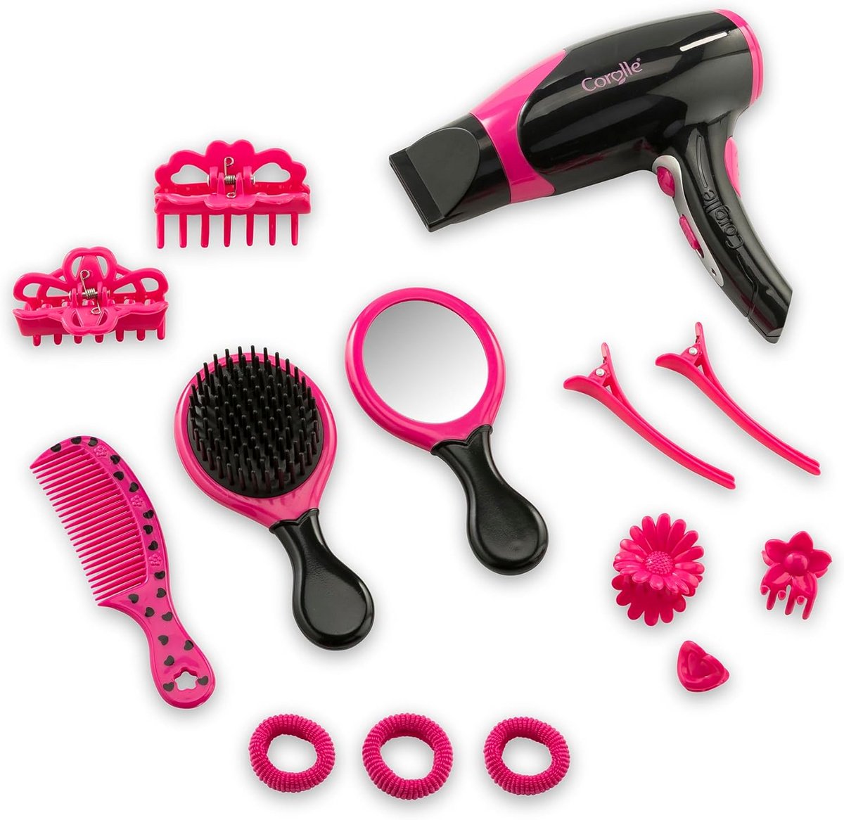 Kappersset - Speelgoed kapselset - Poppen stylen - 14 realistische accessoires - 36 cm poppen - Multicolor