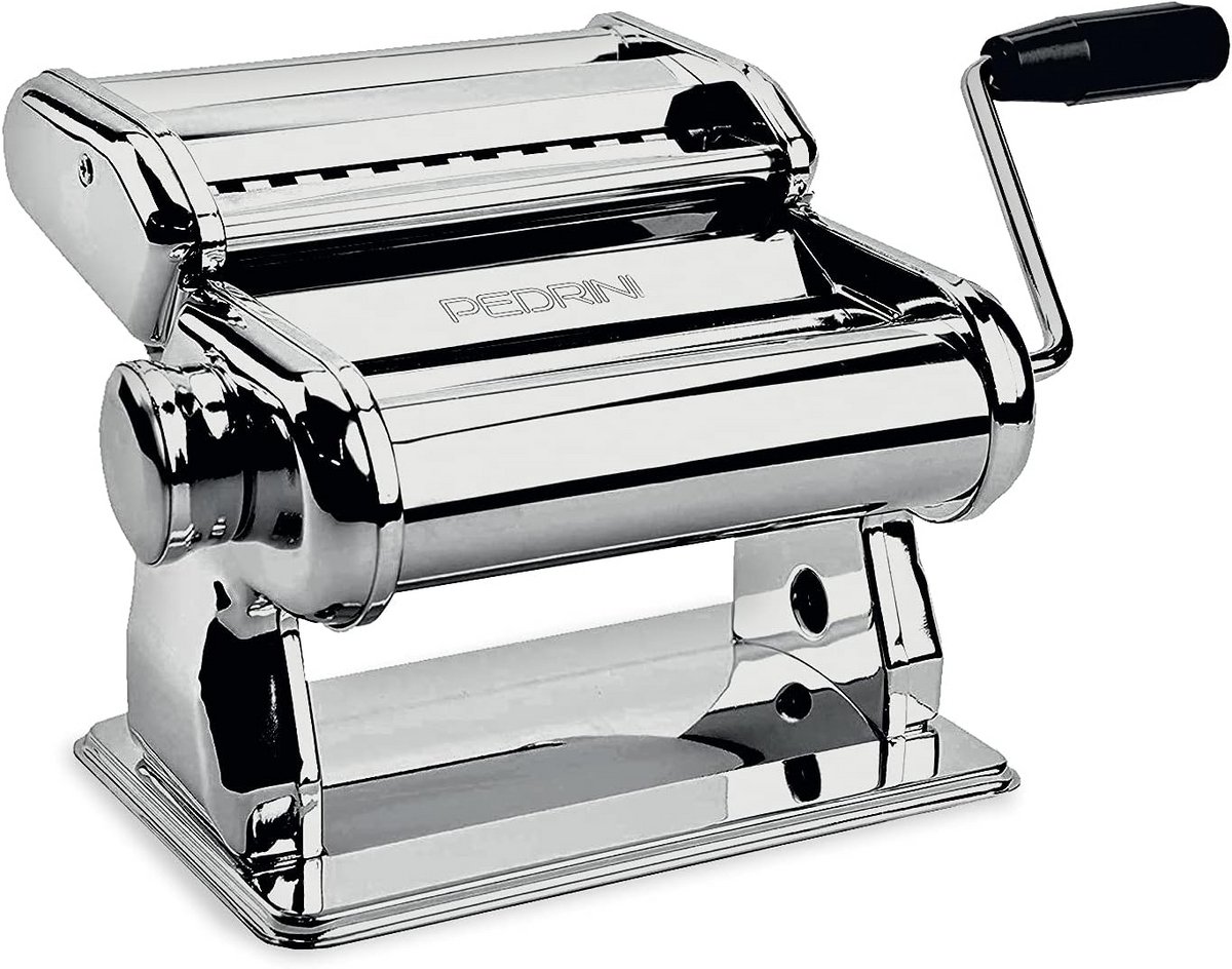 Pastamachine Handmatig - Pastamaker Staal - Zelf Pasta Maken - 9 Dikte Instellingen - 140 mm Bladbreedte - Metaal