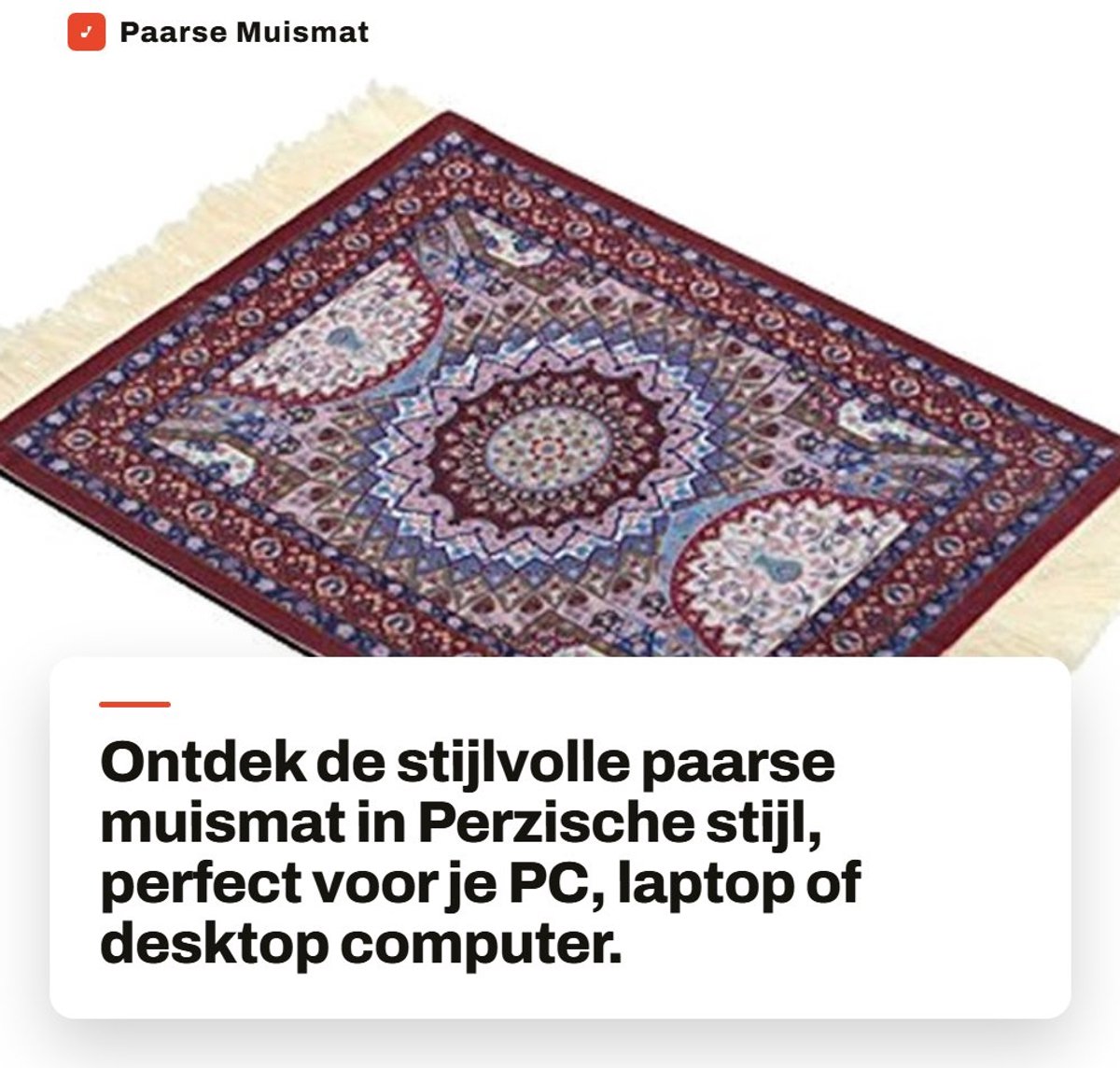 Dailygoods- Muismat 28x18 cm - Ergonomisch - Rubber - Paars - Duurzaam - Hoogwaardig materiaal - Computer Muismat