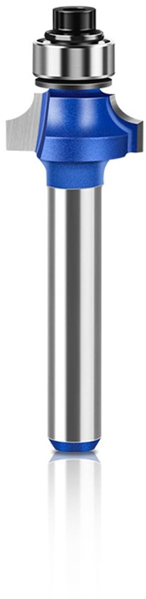 Dailygoods- Bovenfreesset 6 mm - Ronde Bovenfrezen - Hardmetalen Messen - Afgeronde Hoeken - Radius 3,17 mm - Duurzaam en Schokbestendig - Frezen
