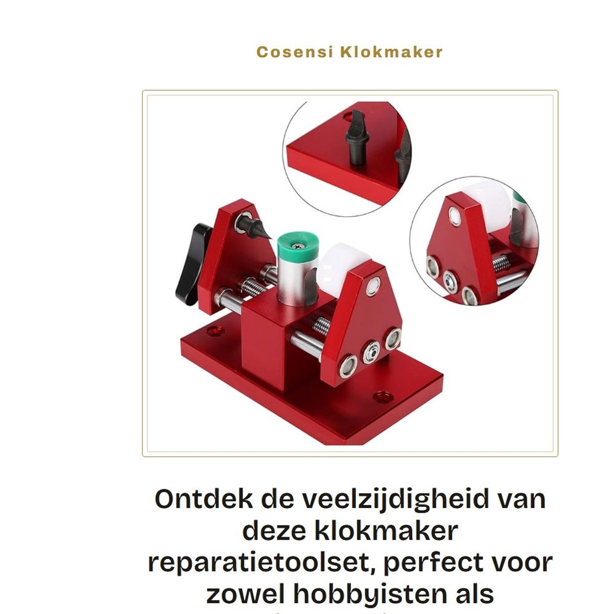 Dailygoods- Horlogemaker Gereedschapset Professioneel - Horloge Gereedschap - Horloge Reparatie Set - Horloge Kast Opener - Stalen Gereedschap - Ergonomische Handgreep