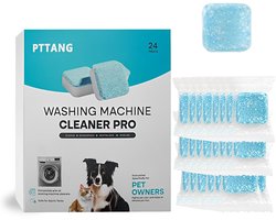 Dailygoods- Wasmachine Douchetabs 24 Stuks - Onderhoud - Verwijdert Geuren - Dieptereiniging - Duurzaam - Geschikt voor Huisdieren - Wasmachine Reiniger