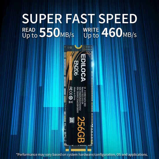 Interne SSD - Opslag Schijf - Computer Versnellen - 3D NAND Technologie - 256 GB - Zwart — afbeelding 3