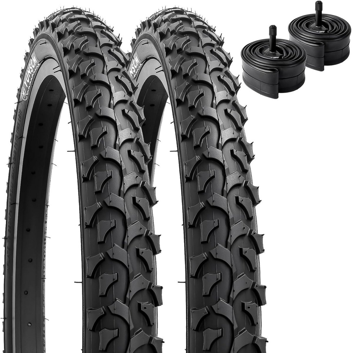 Fietsbanden Set - Banden Binnenbanden - Buiten Fietsen - Opvouwbaar Ontwerp - 18 Inch - Zwart