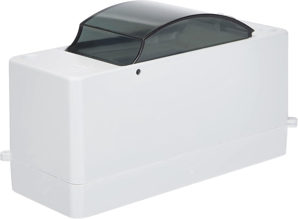Kleine Verdeelkast - Zekeringkast - Elektrische Installatie - IP30 Bescherming - 53x141x83 mm - Lichtgrijs