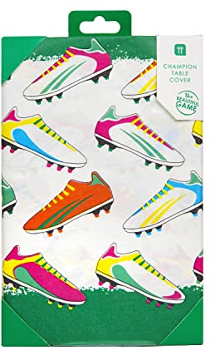 Voetbal Tafelkleed - Feestelijk Kleed - Voetbalfeest Vieren - Eco-vriendelijk Papier - 180x120 cm - Groen