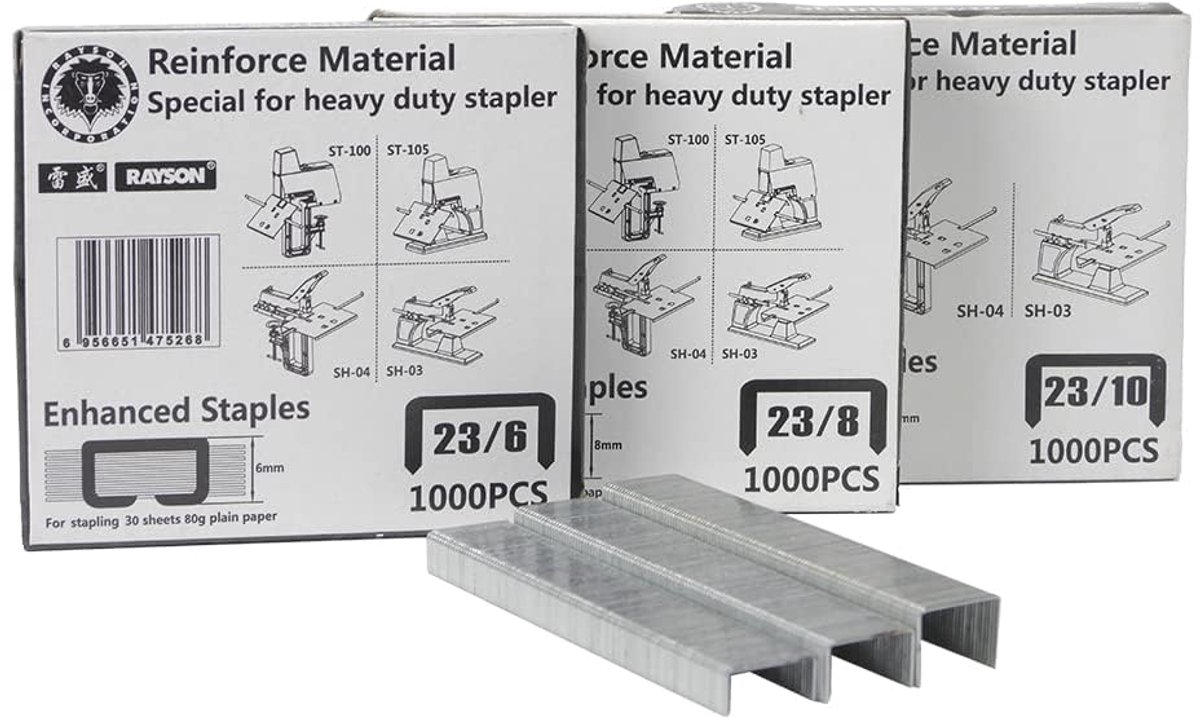 Heavy Duty Nietjes - Versterkte Nietjes - Papier Verwerken - Versterkt Materiaal - 3000 Stuks - Zilverkleurig
