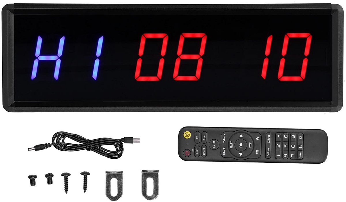 Dailygoods - Digitale LED Intervaltimer met Stopwatch voor Fitness