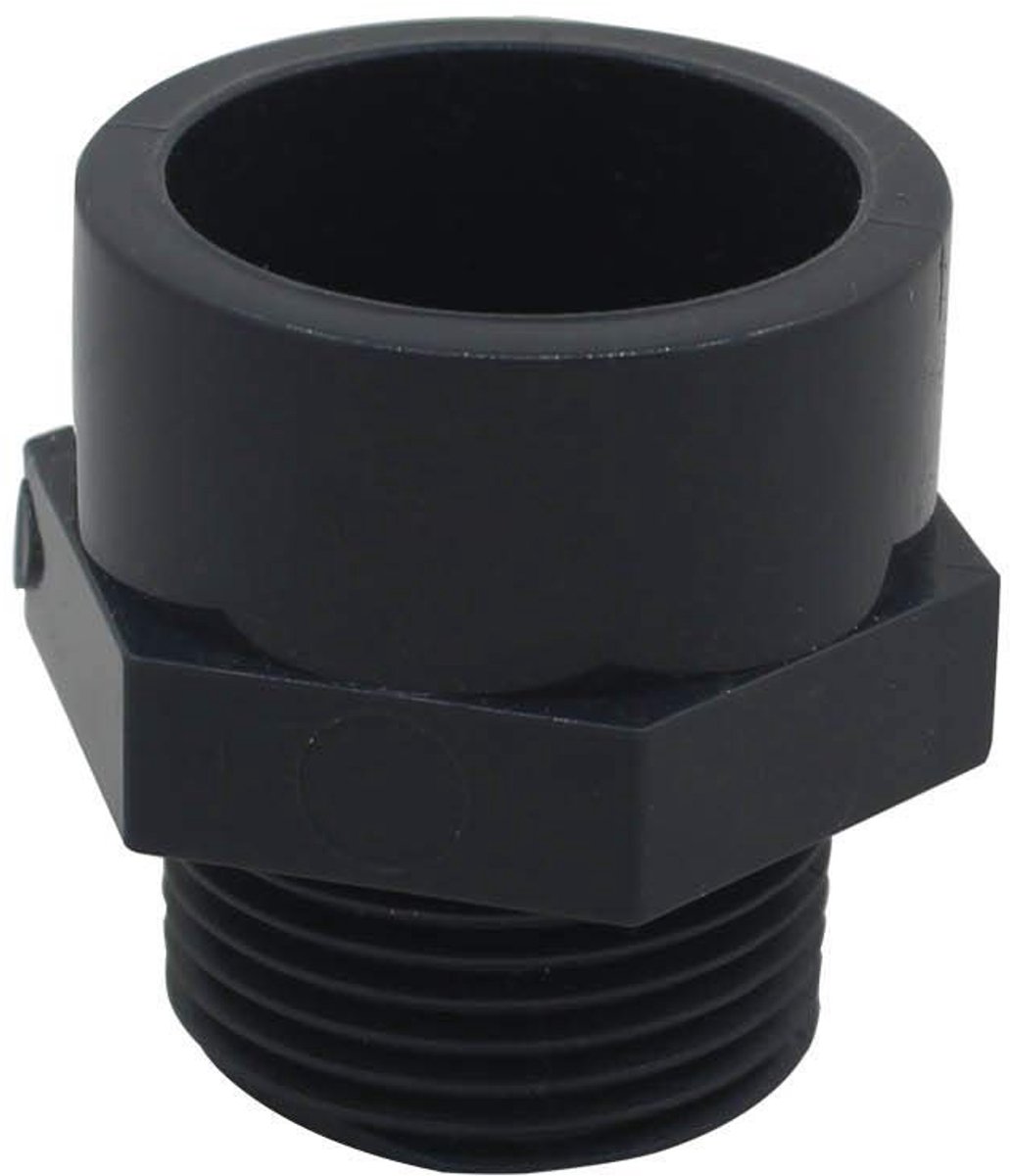 Dailygoods - PVC Male Thread Adapter - Verbinding voor Tuinpompen - Binnendiameter 32mm - Slangverbinder - Geschikt voor Zwembaden - PVC Draadverbinder