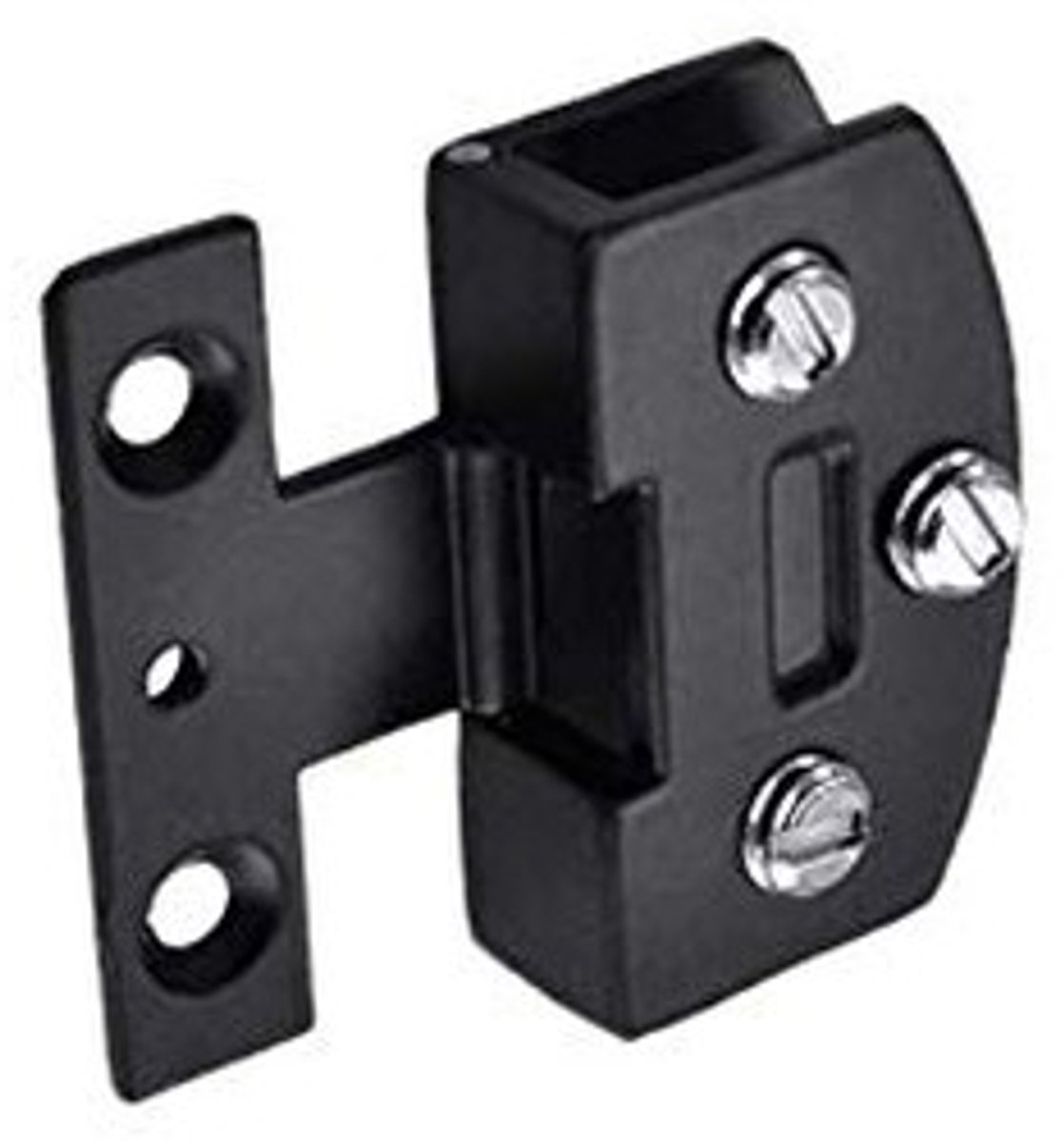 Dailygoods - Douchescharnier - Zwarte zinklegering - Duurzaam en elegant - Geschikt voor glazen deuren - Voor dikte 5-8mm - Ideaal voor moderne badkamers