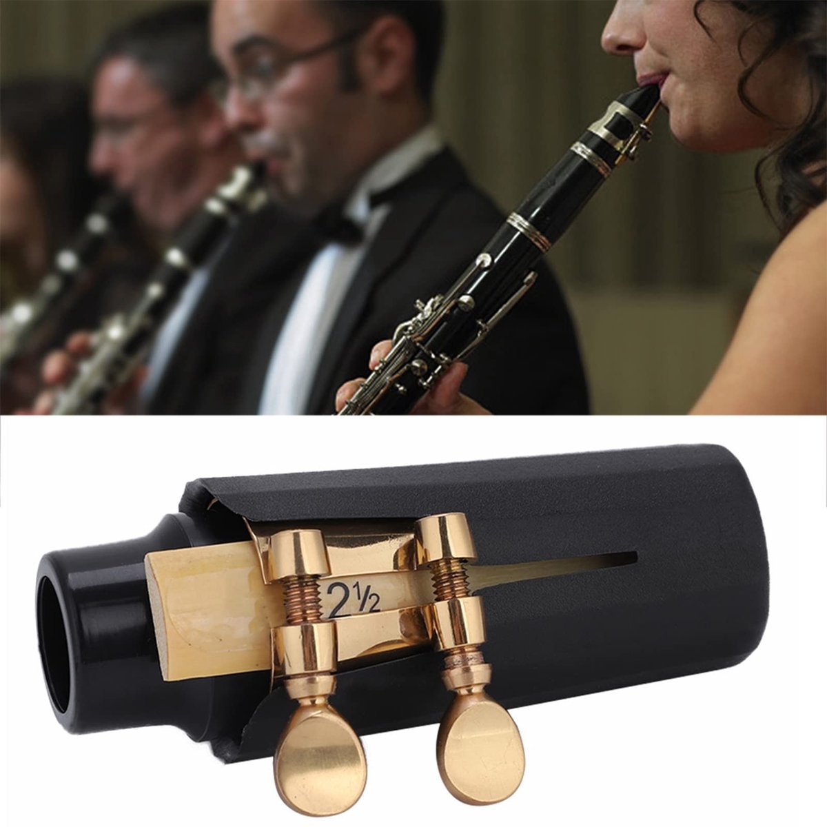 Dailygoods- Sax Mondstuk Set - Lichtgewicht - Draagbaar - Hoogwaardig Materiaal - Rijke Geluidskwaliteit - Geschikt voor Beginners/Professionals - Saxofoonmondstuk
