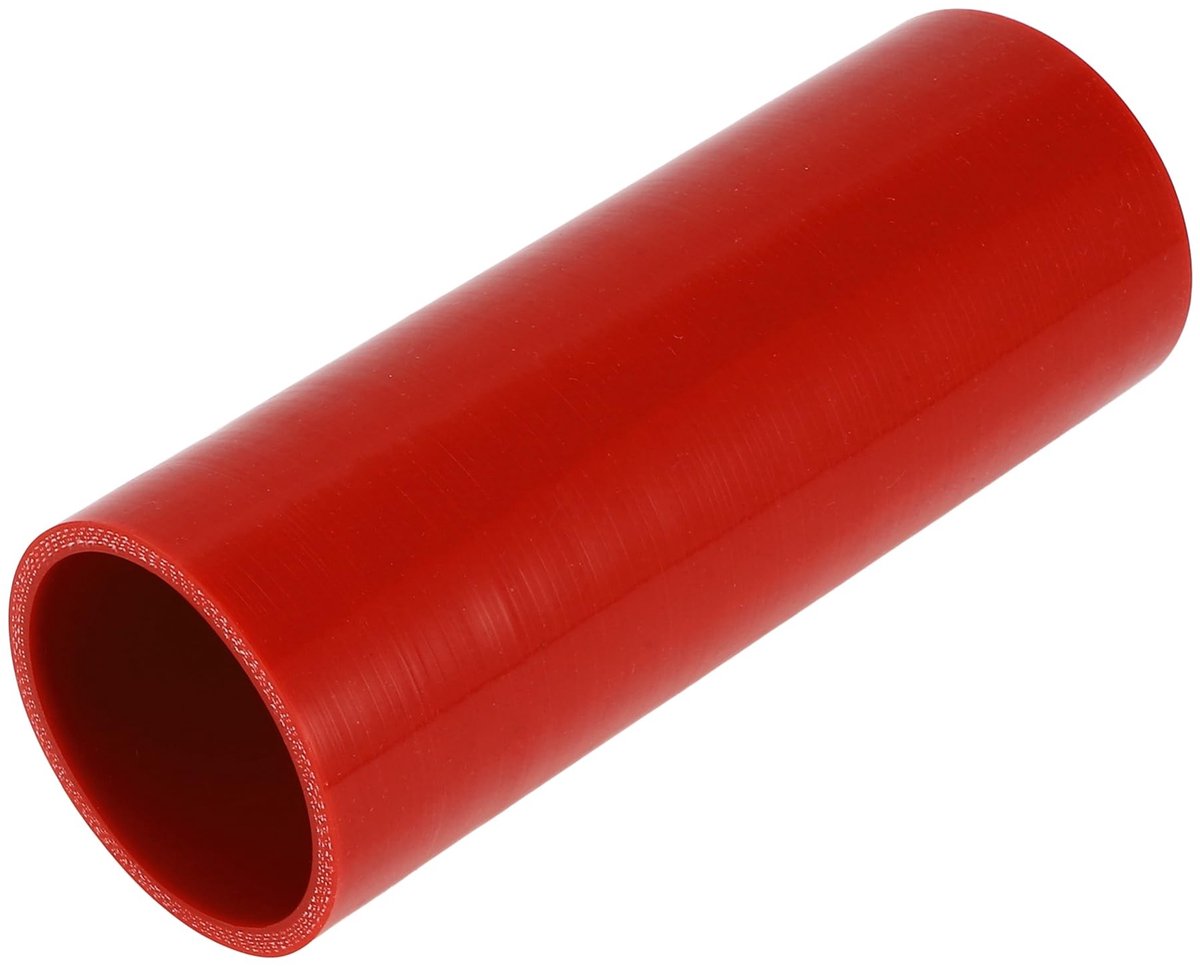 Dailygoods- Koelmiddelslang Siliconen - 65 mm Binnendiameter - 200 mm Lengte - Rood - Meerlaags Weefsel - Temperatuurbestendig tot 300℃ - Siliconenslang
