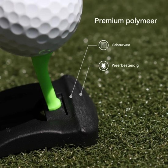 carmdering - Hinged Turf Base V3 - Scharnierende Golftee - Kunstgras Teehouder - Voorkomt Vasthaken - Consistente Tee Hoogte - PLA Materiaal - Weerbestendig - Voor Simulator En Driving Range - 1 Of 4 Stuks van carmdering — afbeelding 4