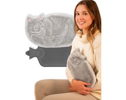 Kruik Warm Water Cadeau - Hot Water Bottle Kat Met Oren
