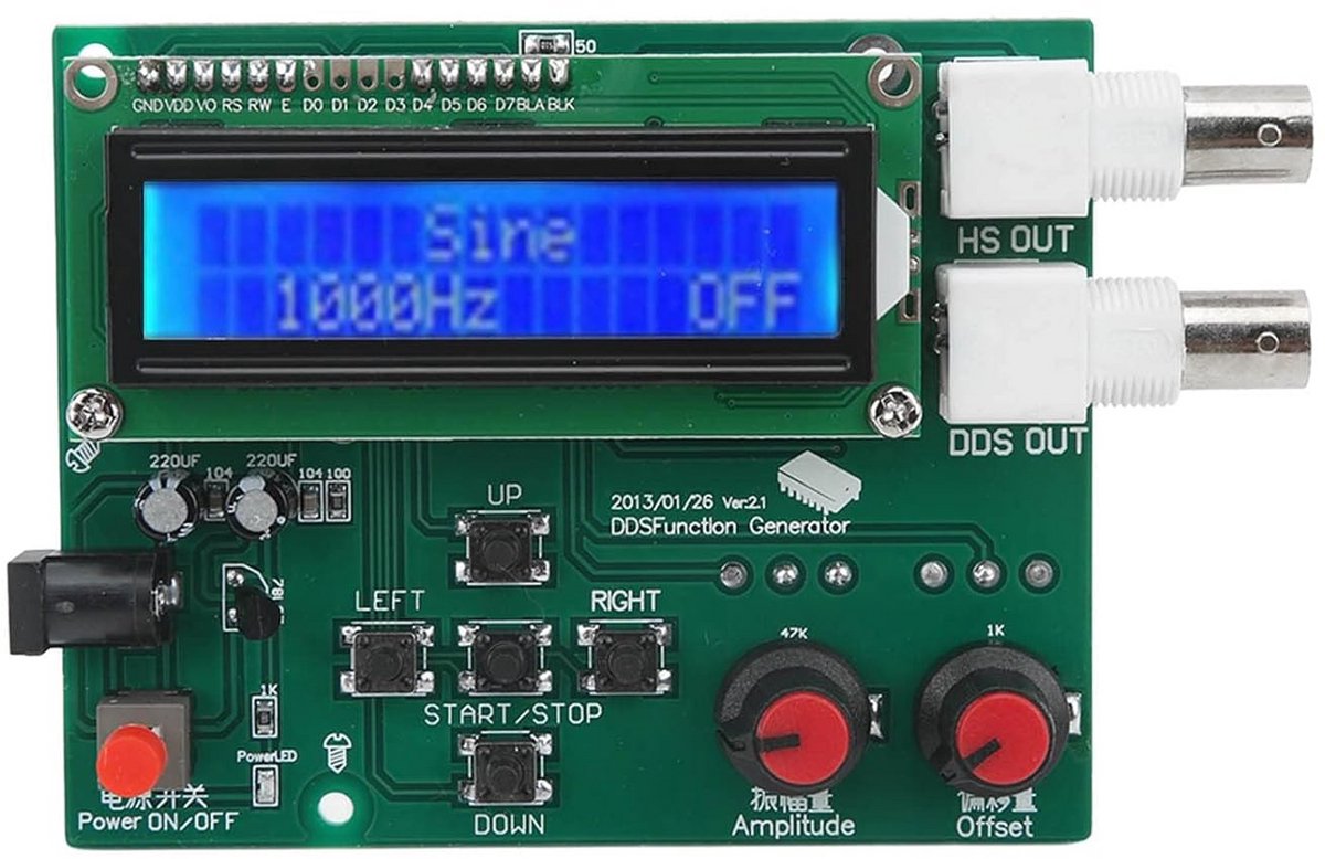 Signaalgenerator Module - Functie Bron - Elektronische Circuits Testen - Hoge Precisie Stabiliteit - 1HZ Tot 65534HZ - Zwart