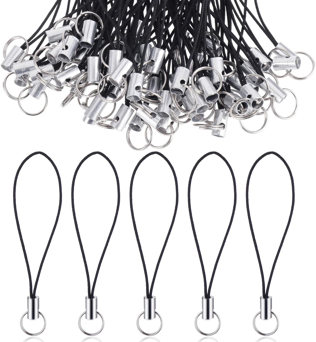Dailygoods - Mobiele Telefoonhanger met Karabijnhaak, 100 Stuks