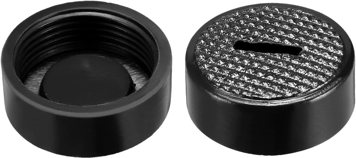 Dailygoods - Plastic Doppen voor Koolstofborstels, Set van 2 Stuks