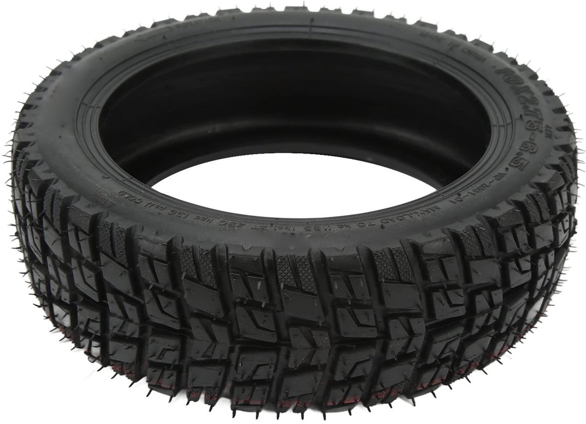 Dailygoods - 10 Inch Tubeless Band - Offroad Scooterband - Uitstekende grip - 10x2.75-6.5 - Voor elektrische scooters - Duurzaam en elastisch