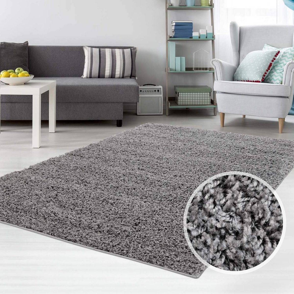 Hoogpolig Tapijt - Shaggy vloerkleed - Woonkamer Decoratie - Geschikt voor vloerverwarming