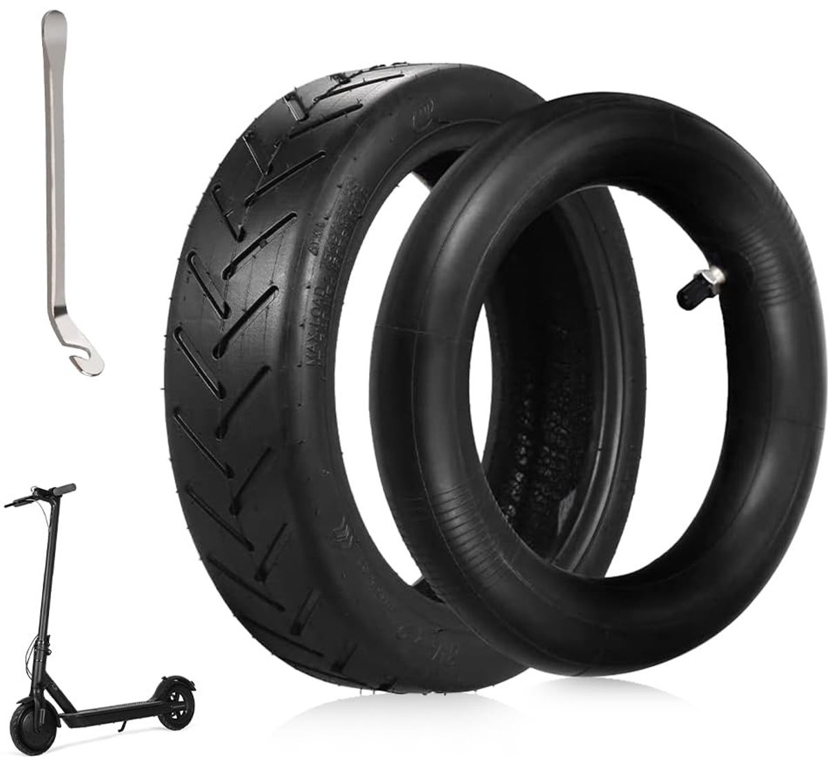 Dailygoods - 8,5 Inch E-scooterbanden met Slang en Breekijzer