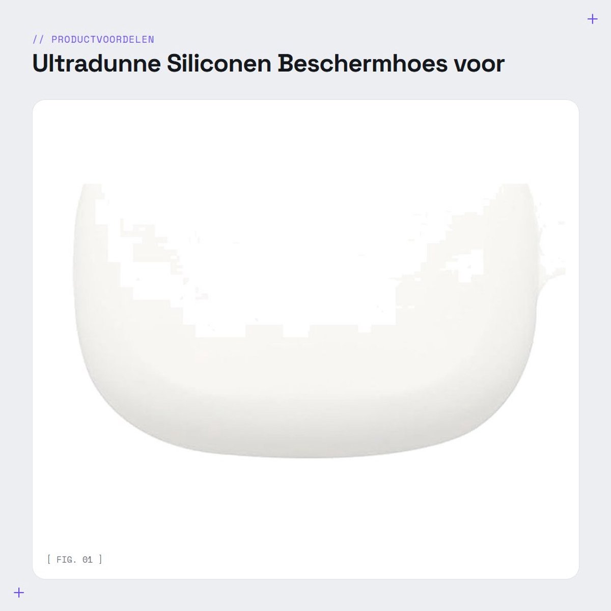 Dailygoods - Ultradunne Siliconen Beschermhoes voor Draadloze Oordopjes