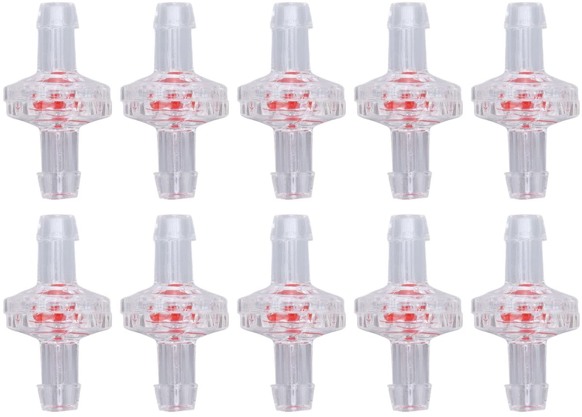 Dailygoods - Terugslagklep - Water Stop - Slijtvast en duurzaam - 7 mm - Plastic slang terugslagklep - Efficiënte luchtinlaat - Geschikt voor diverse...