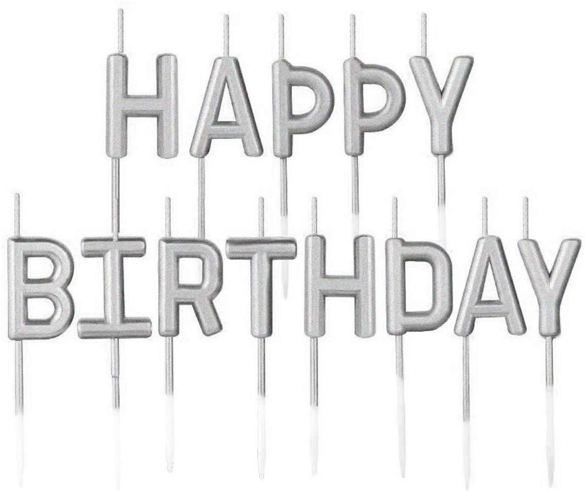Dailygoods- Kaarsen Set Gelukkige Verjaardag - Cake Kaarsen - Cupcake Toppers - Bruiloft Decoraties - Verjaardagstaart - Geurloos en Veilig - Taartdecoratie