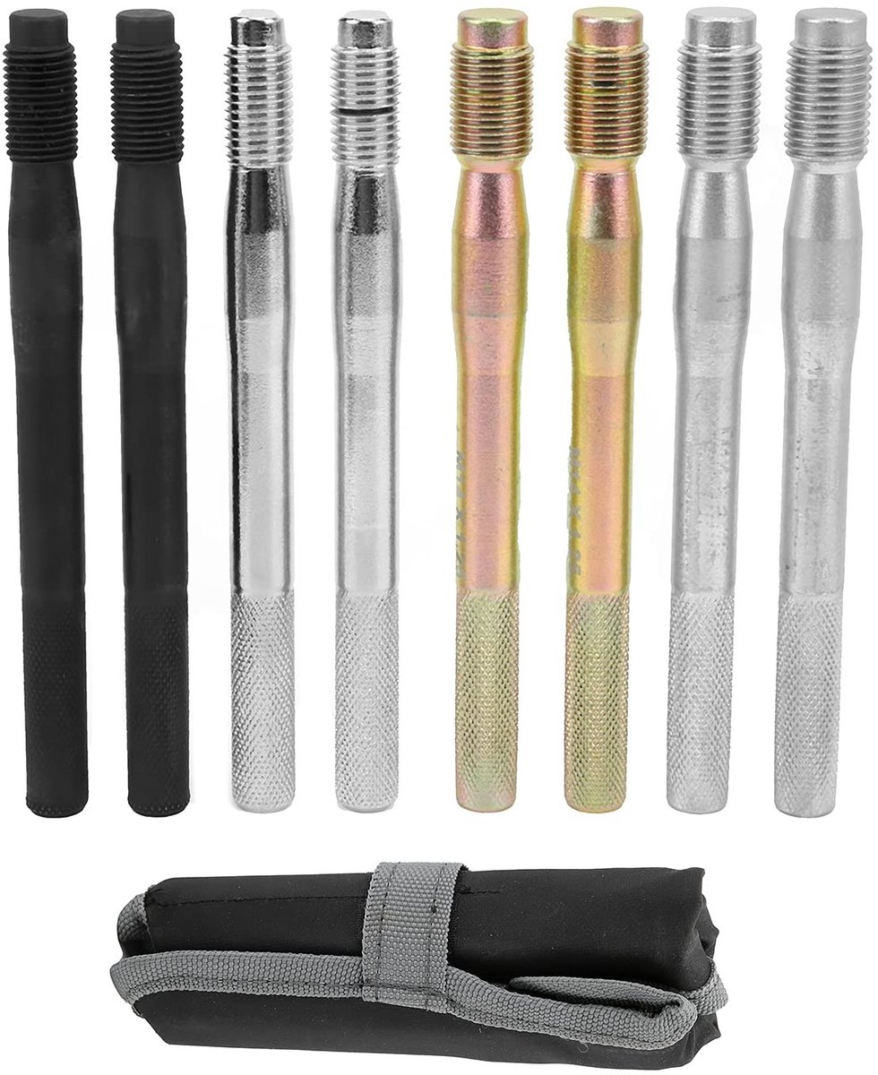 NTHProducts - Wheel Bolt Alignment Pin Set - Positioneringstool - Staal - M14x1.5/1.25 M12x1.5/1.25 - Snel en eenvoudig - Geschikt voor de meeste auto'...