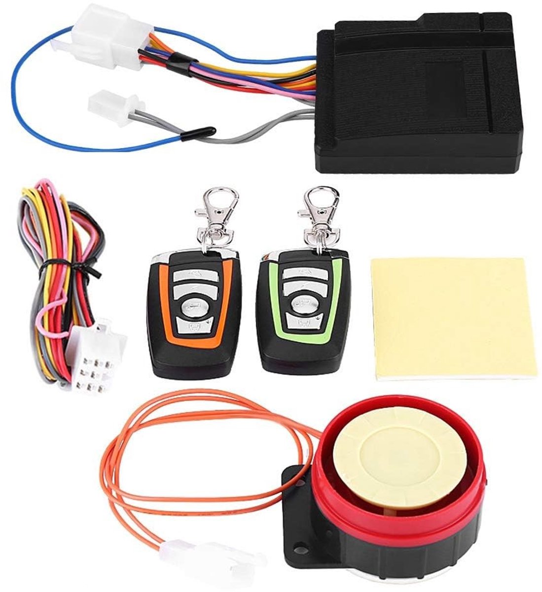 Allecto - Motoralarm - Draadloos en Waterdicht - 125 dB Alarm - Inclusief 2 Afstandsbedieningen - Geschikt voor Motorfiets - 12 V