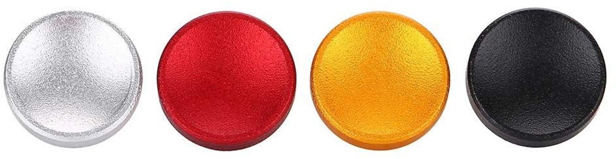 Virtubuy - Camera Release Knop - Aluminium - Soft Aluminium Alloy - 4 Stuks - Geschikt voor Fujifilm X100, X10, Nikon - Kleurvariaties