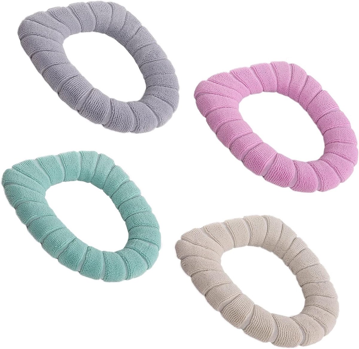 Wasbare Toiletbril Covers - Zachte en Warme Toiletbril Pads - 4 Stuks voor Comfort en Hygiëne in de Badkamer