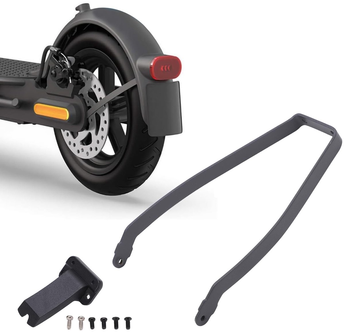 Allecto - Achterspatbord - Beugel voor elektrische scooter - Duurzaam en stevig - Geschikt voor Xiaomi Pro 2 - Vervangingsonderdelen