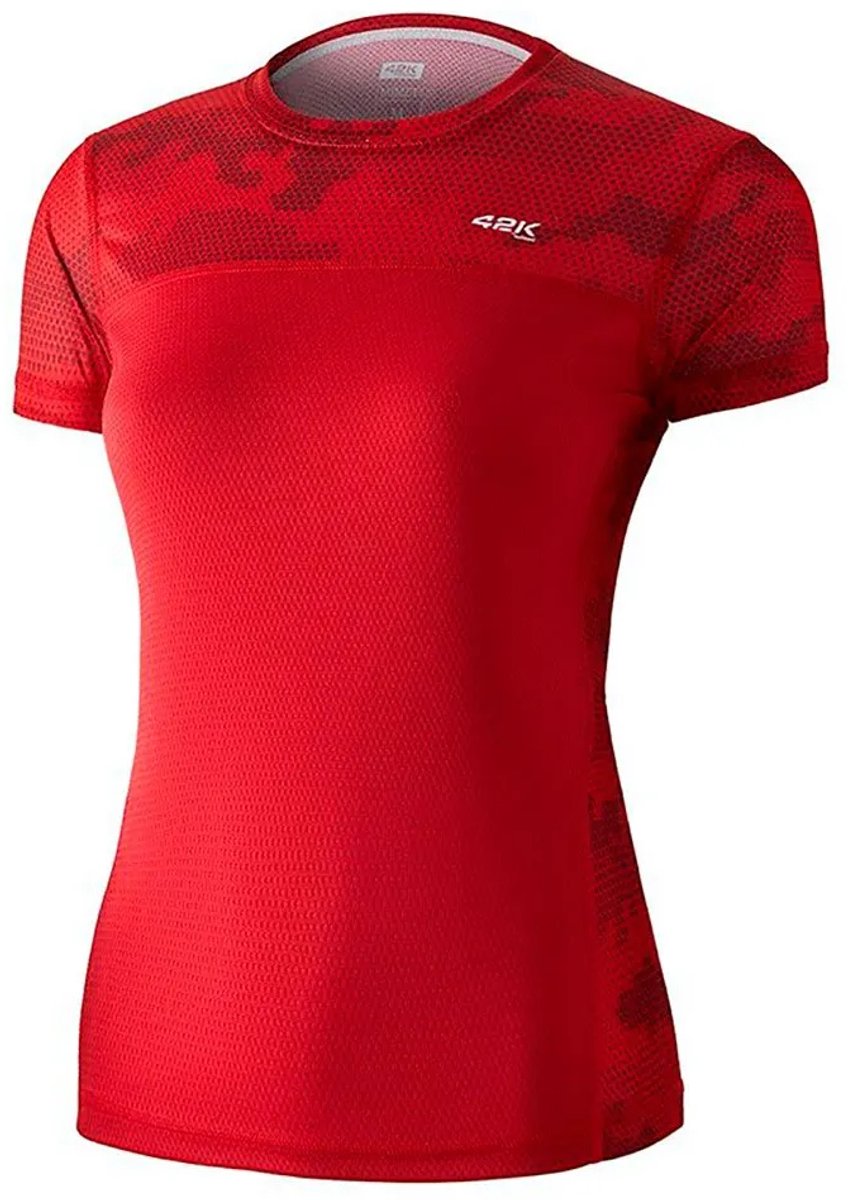 42k Running Mimet T-shirt Met Korte Mouwen Rood M Vrouw