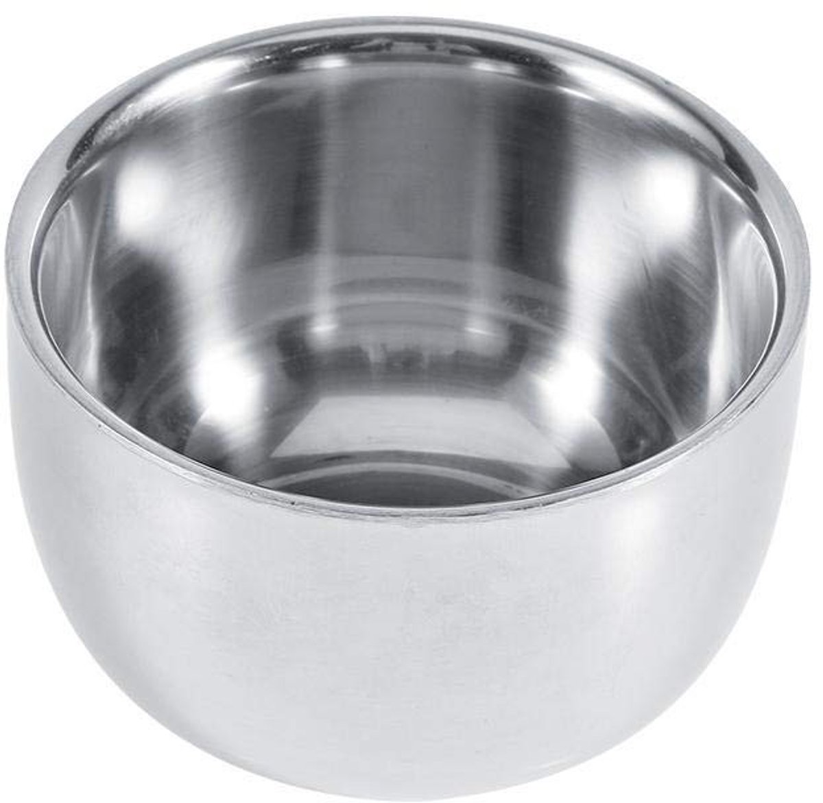 Allecto - Scheerkom - Scheeraccessoires - Duurzaam en eenvoudig - Zilver - Scheerzeepkom - Perfect voor mannen - Grote kom