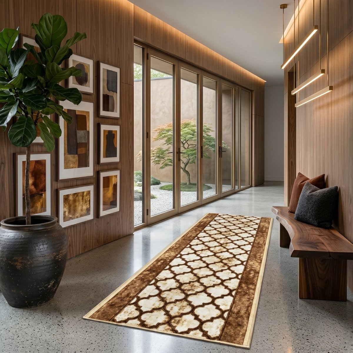 Floordirekt Tapijtloper - Vloerkleed - Waterford - Keukenloper - 80 x 250 cm Beige
