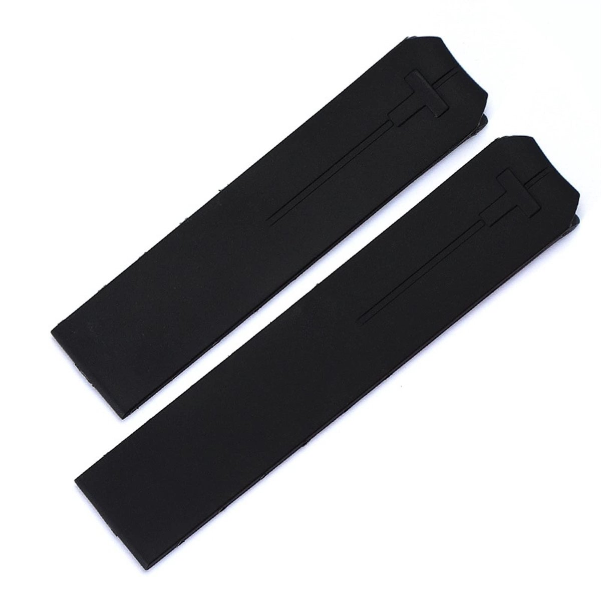 MTTProducts - Watch Band - Soft Silicone Rubber - Sportief en Waterproof - Zwart Oranje - Geschikt voor T-TOUCH - 20mm - Ideaal voor dagelijks gebruik