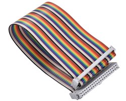 Shopcentral - Adaptor - Flexibele Flat Kabel - Tangle Free - 40-Pin - Geschikt voor Banana Pi en Raspberry Pi 2/3 - 20 cm