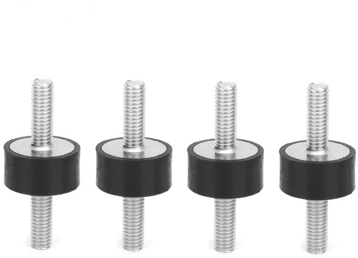 Shopcentral - Rubber Shock Absorber - Anti Vibratie - Duurzaam - M6 Cylindrisch - Geluidsreductie - Geschikt voor voertuigen - 4 stuks