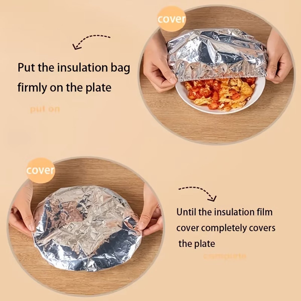 10 Stuks Herbruikbare Aluminium Folie Voedselhoezen – 38 cm Food Grade Afdekhoezen voor Borden, Schalen & Kommen – Warmhouddeksel, Stofdicht & Insectenwerend — cadeau in Cadeau-ideeën - foto 3