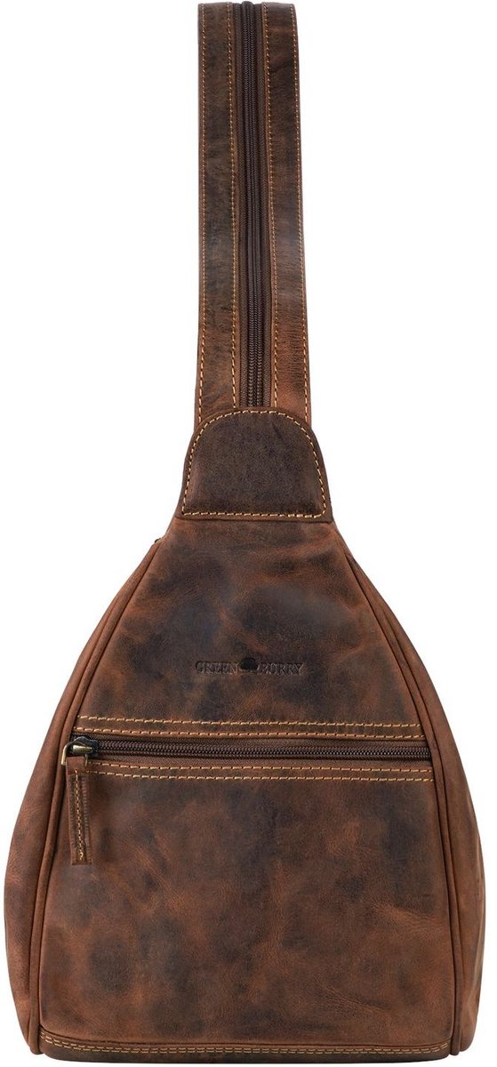 GREENBURRY vrijetijdsrugzak rugzak Vintage Backpack Brown bruine